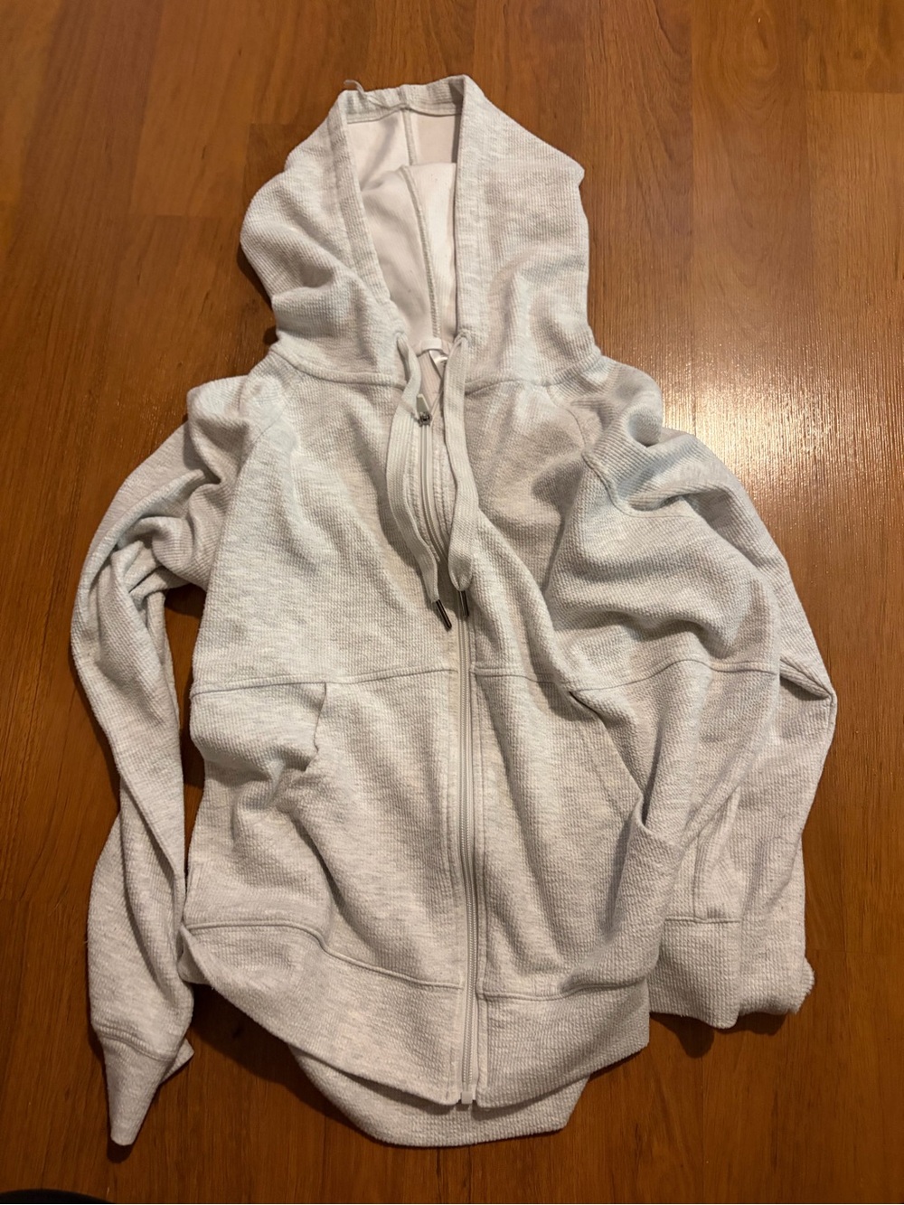 Jockey Light Gray Full-Zip Hoodie Jacket
